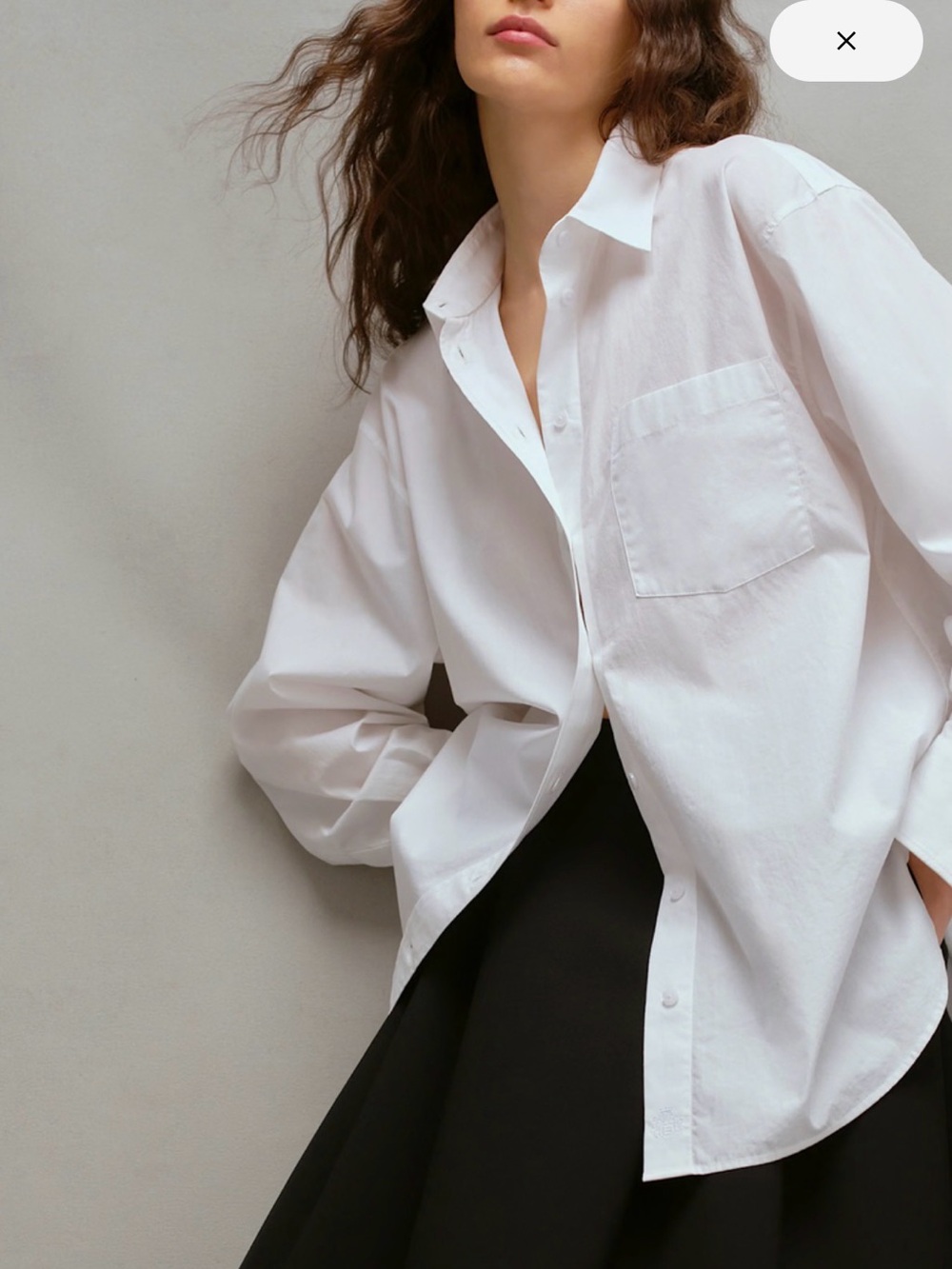 Aritzia Outro Oversized Poplin Shirt - size S - like new